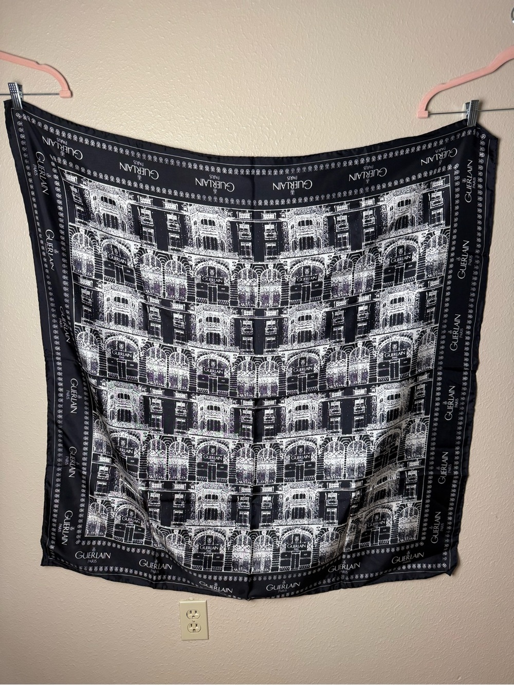 Guerlain 100% silk square scarf